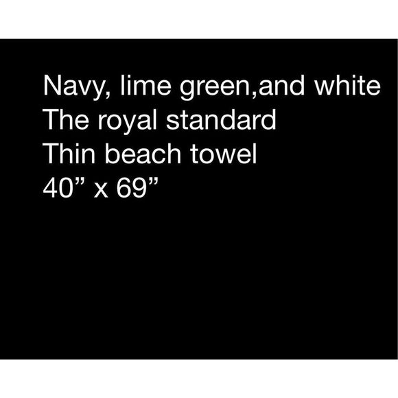 The royal standard thin beach towel - Picture 5 of 6